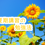 夏期講習の勉強法